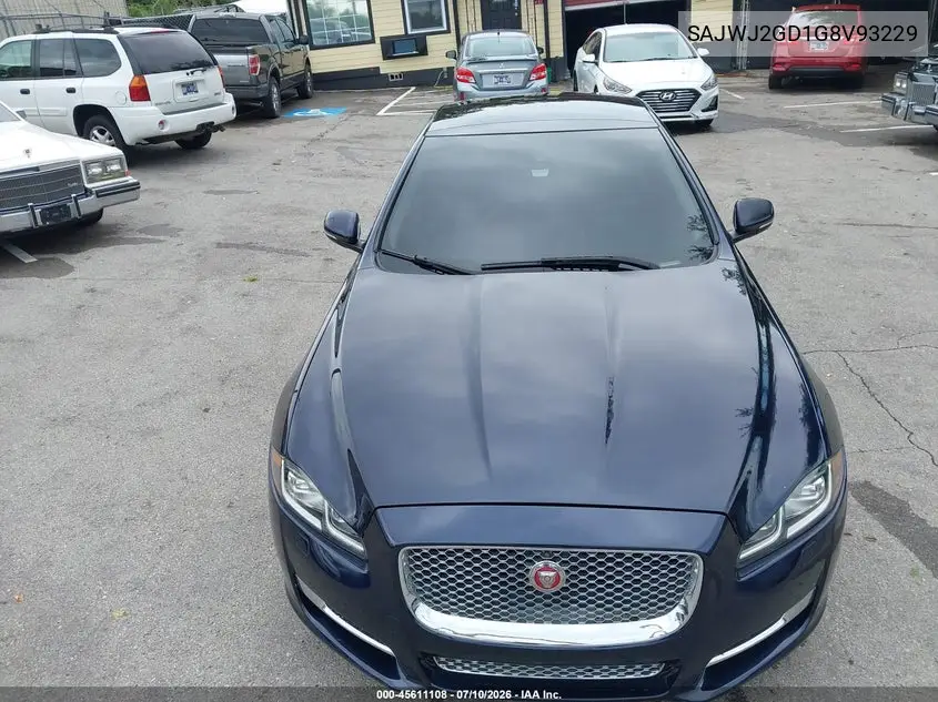 2016 Jaguar Xj Xjl Portfolio VIN: SAJWJ2GD1G8V93229 Lot: 45611108
