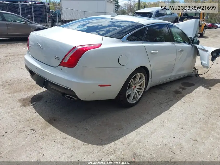 2019 Jaguar Xj Xj50 V6/Xjl Portfolio VIN: SAJWJ2GD3K8W21699 Lot: 44965228