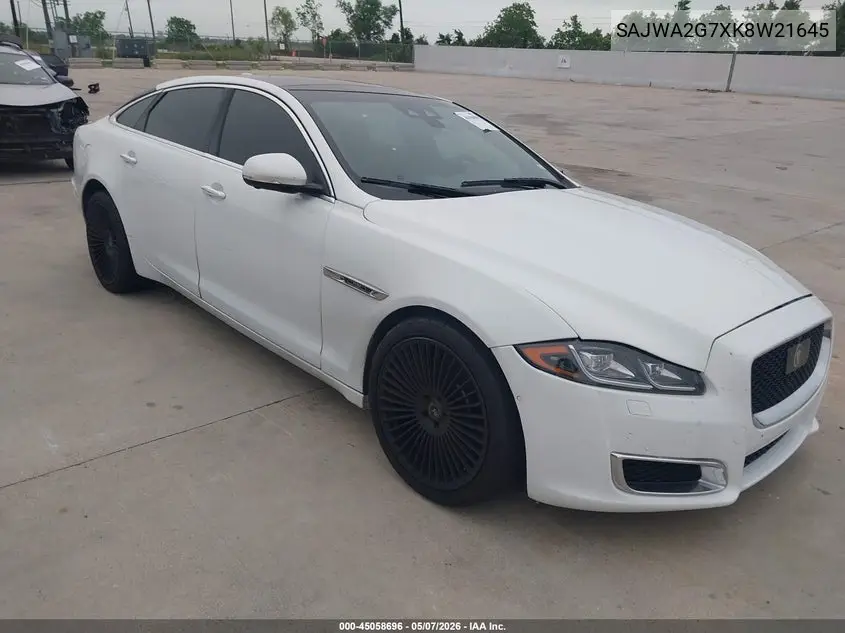 2019 Jaguar Xj Xj50 V6/Xjl Portfolio VIN: SAJWA2G7XK8W21645 Lot: 45058696
