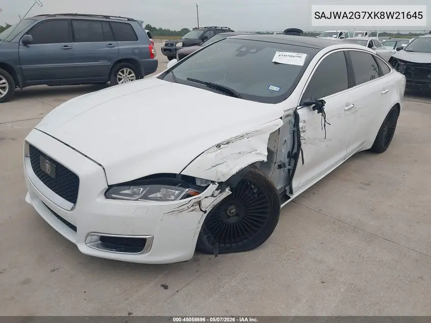 2019 Jaguar Xj Xj50 V6/Xjl Portfolio VIN: SAJWA2G7XK8W21645 Lot: 45058696