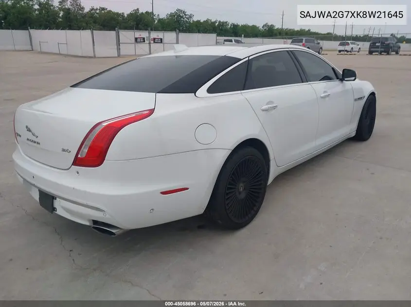 2019 Jaguar Xj Xj50 V6/Xjl Portfolio VIN: SAJWA2G7XK8W21645 Lot: 45058696