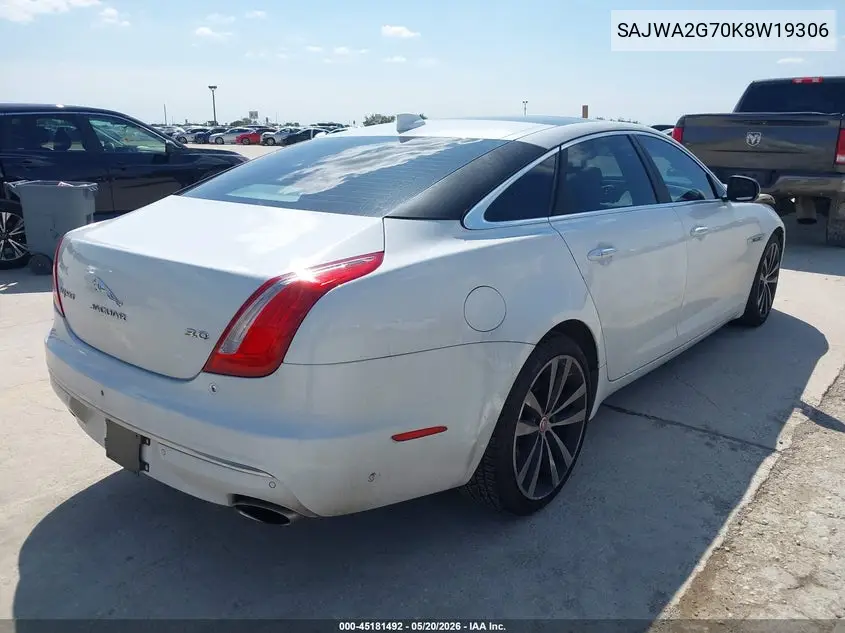 2019 Jaguar Xj Xj50 V6/Xjl Portfolio VIN: SAJWA2G70K8W19306 Lot: 45181492