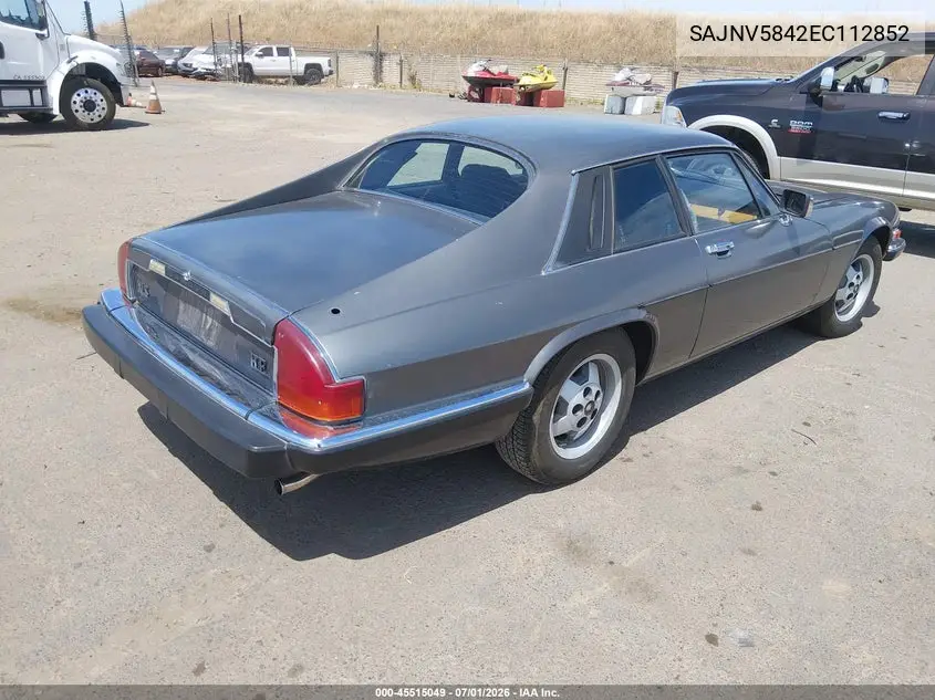 1984 Jaguar Xjs VIN: SAJNV5842EC112852 Lot: 45515049
