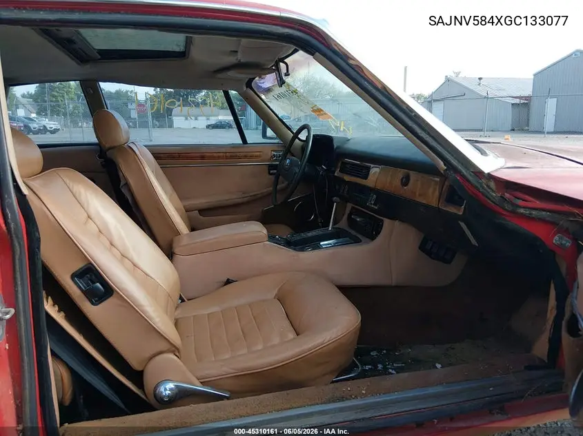 1986 Jaguar Xjs VIN: SAJNV584XGC133077 Lot: 45310161