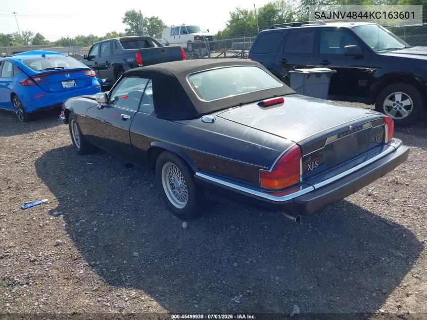 1989 Jaguar Xjs VIN: SAJNV4844KC163601 Lot: 45499939