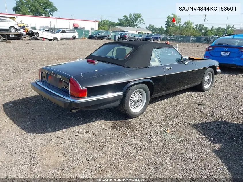 1989 Jaguar Xjs VIN: SAJNV4844KC163601 Lot: 45499939