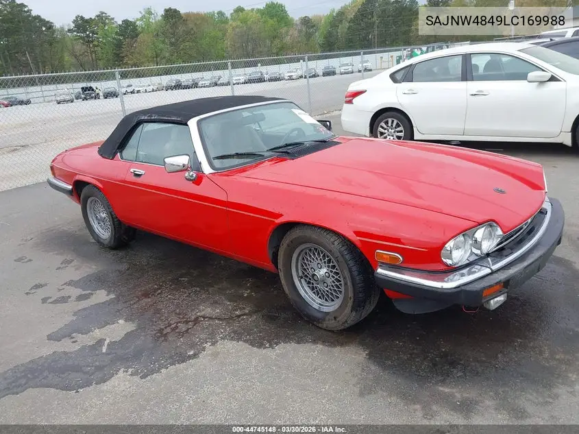 1990 Jaguar Xjs VIN: SAJNW4849LC169988 Lot: 44745148