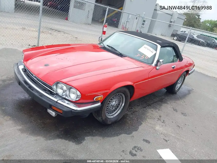 1990 Jaguar Xjs VIN: SAJNW4849LC169988 Lot: 44745148