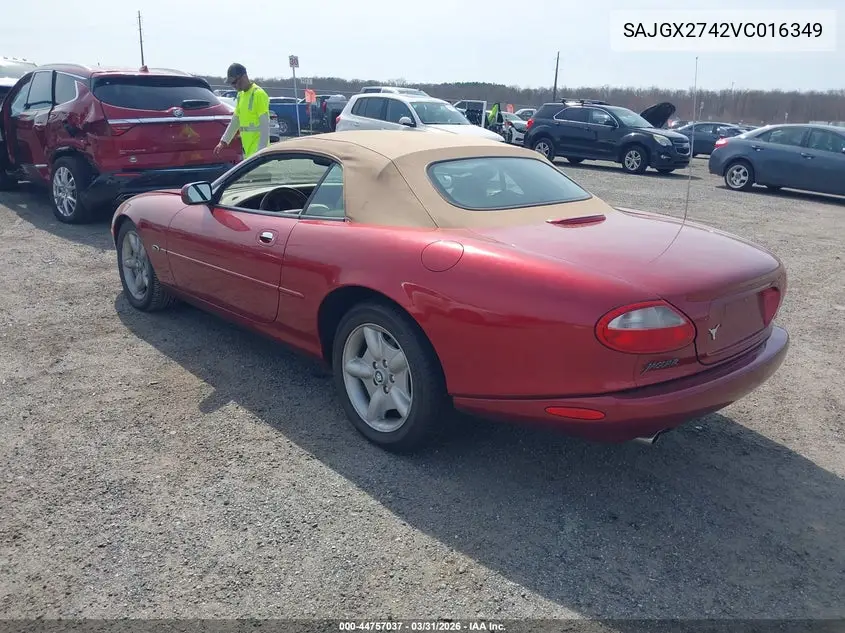 1997 Jaguar Xk8 VIN: SAJGX2742VC016349 Lot: 44757037