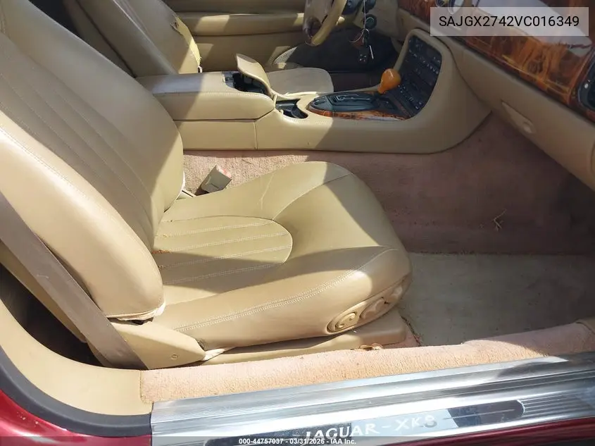 1997 Jaguar Xk8 VIN: SAJGX2742VC016349 Lot: 44757037
