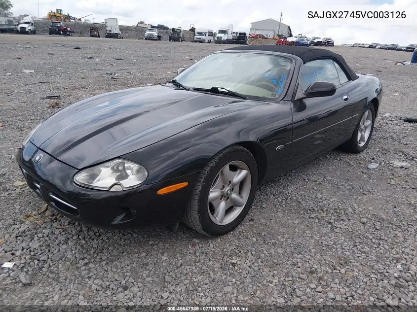 1997 Jaguar Xk8 VIN: SAJGX2745VC003126 Lot: 45647385