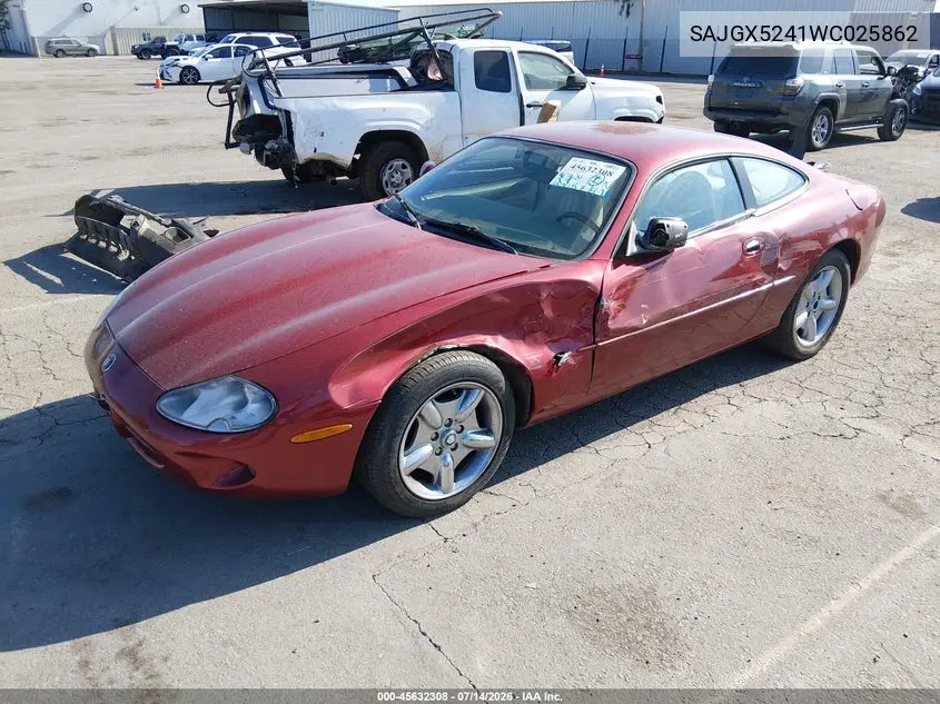 1998 Jaguar Xk8 VIN: SAJGX5241WC025862 Lot: 45632308