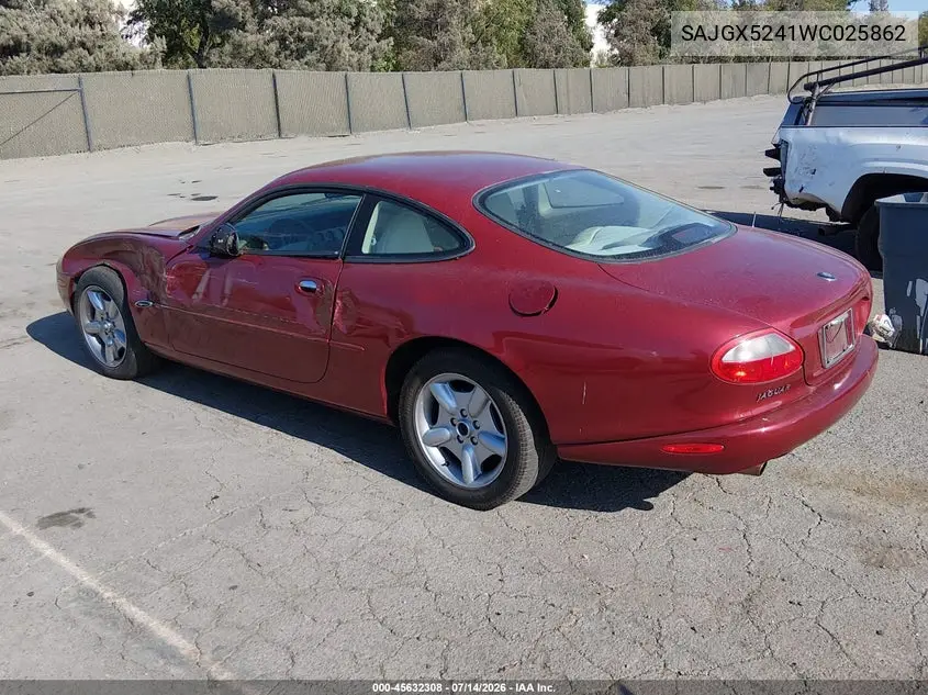 1998 Jaguar Xk8 VIN: SAJGX5241WC025862 Lot: 45632308