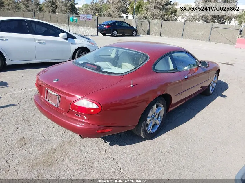 1998 Jaguar Xk8 VIN: SAJGX5241WC025862 Lot: 45632308