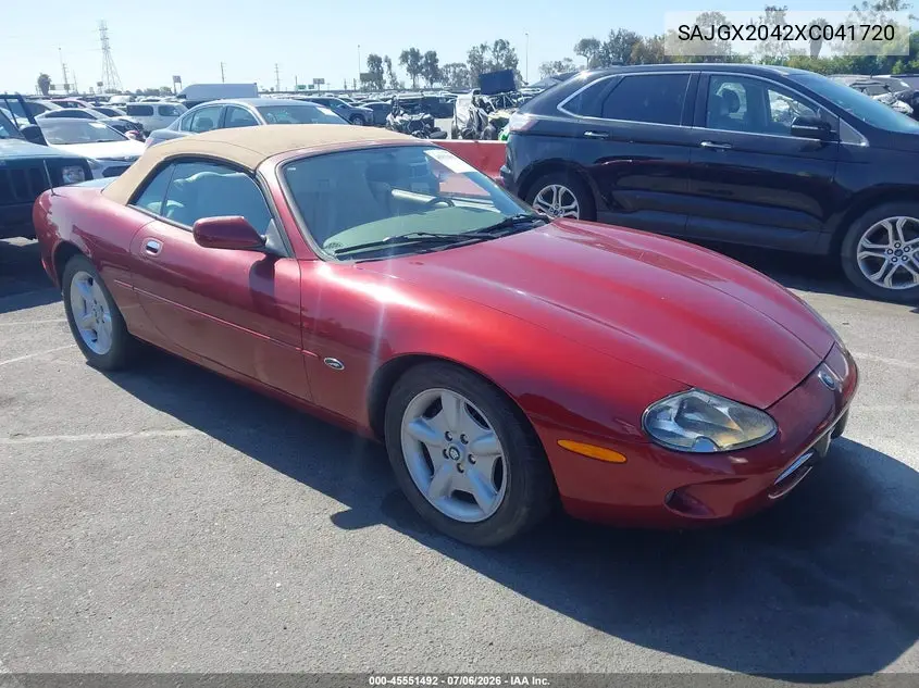 1999 Jaguar Xk8 VIN: SAJGX2042XC041720 Lot: 45551492