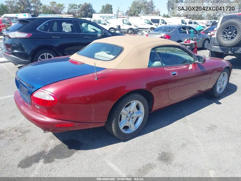 1999 Jaguar Xk8 VIN: SAJGX2042XC041720 Lot: 45551492