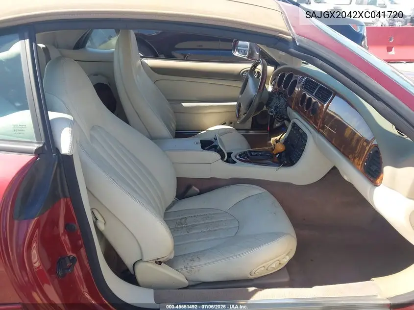 1999 Jaguar Xk8 VIN: SAJGX2042XC041720 Lot: 45551492