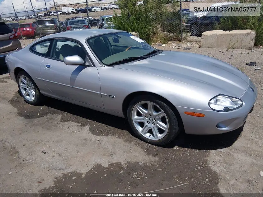 2000 Jaguar Xk8 VIN: SAJJA41C3YNA05777 Lot: 45351688