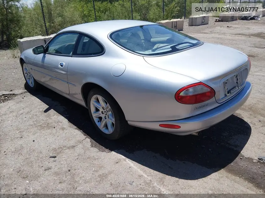 2000 Jaguar Xk8 VIN: SAJJA41C3YNA05777 Lot: 45351688