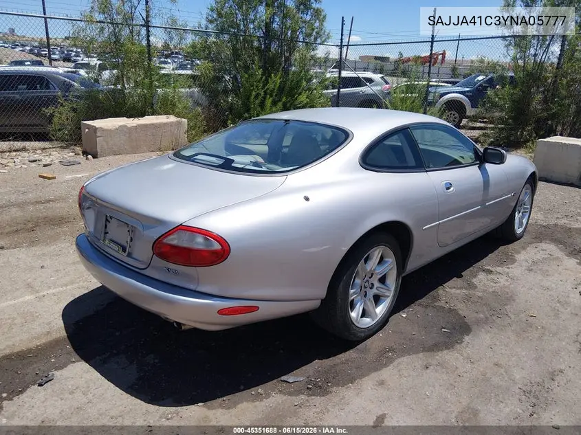 2000 Jaguar Xk8 VIN: SAJJA41C3YNA05777 Lot: 45351688