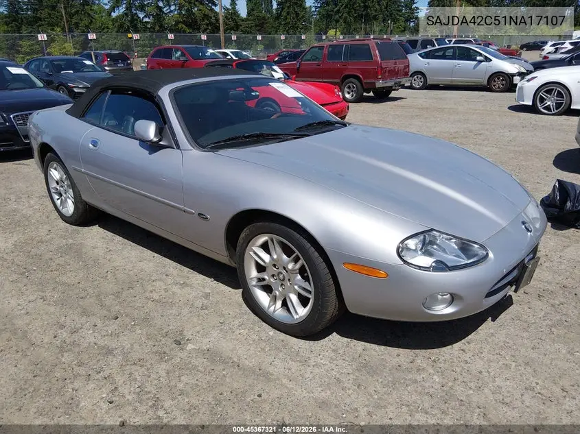 2001 Jaguar Xk8 VIN: SAJDA42C51NA17107 Lot: 45367321