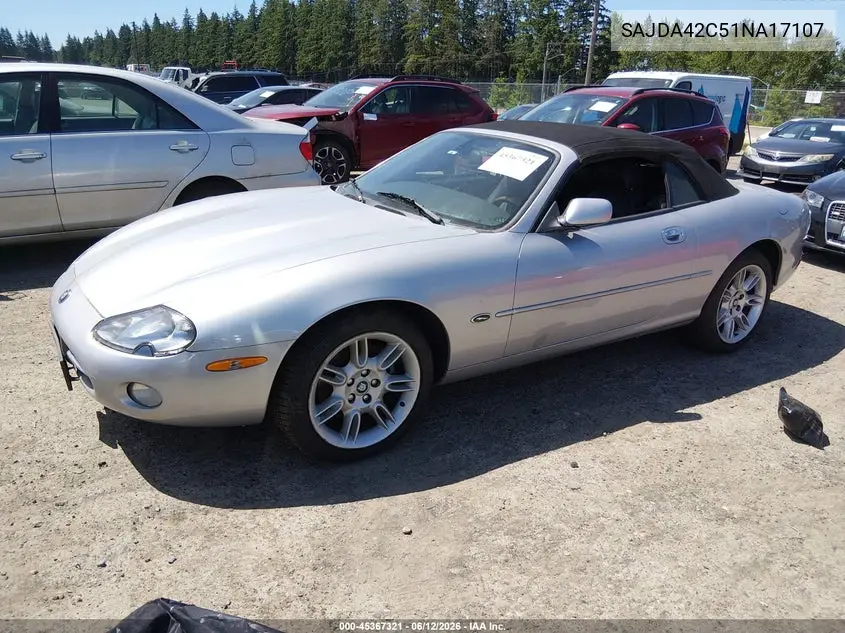 2001 Jaguar Xk8 VIN: SAJDA42C51NA17107 Lot: 45367321