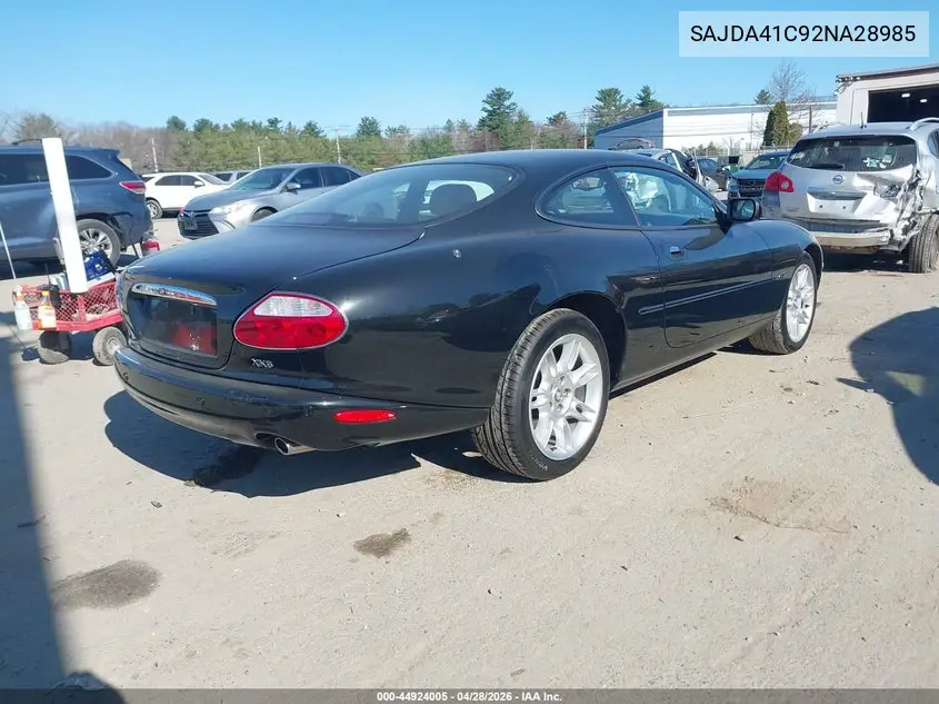 2002 Jaguar Xk8 VIN: SAJDA41C92NA28985 Lot: 44924005