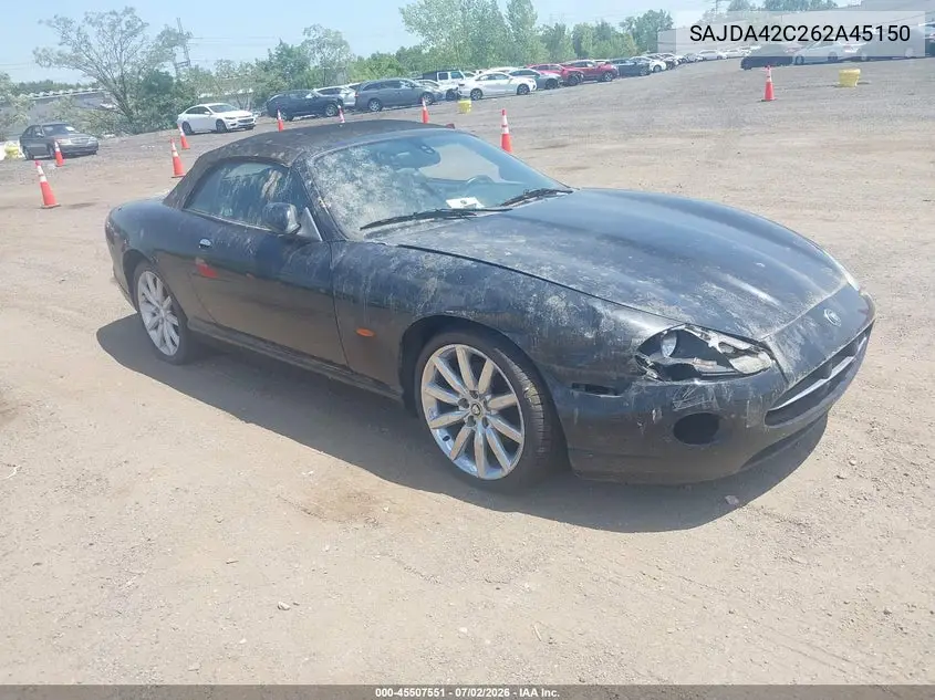 2006 Jaguar Xk8 VIN: SAJDA42C262A45150 Lot: 45507551