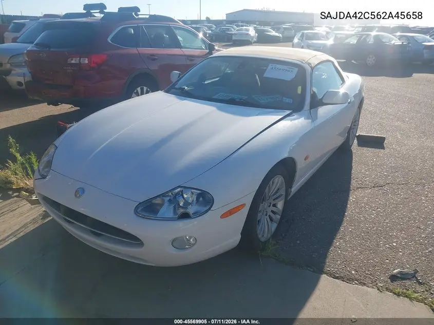 2006 Jaguar Xk8 VIN: SAJDA42C562A45658 Lot: 45569905