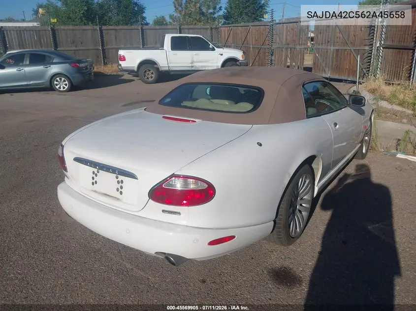 2006 Jaguar Xk8 VIN: SAJDA42C562A45658 Lot: 45569905