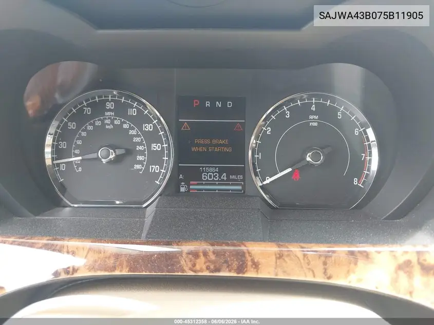 2007 Jaguar Xk VIN: SAJWA43B075B11905 Lot: 45312358