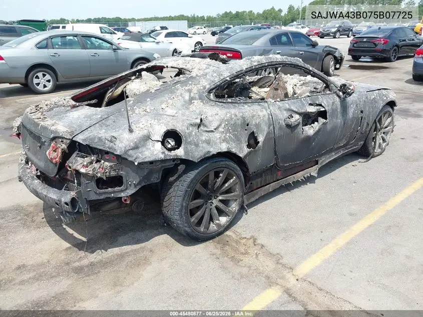 2007 Jaguar Xk VIN: SAJWA43B075B07725 Lot: 45480877