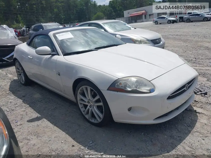 2007 Jaguar Xk VIN: SAJDA44B075B05639 Lot: 45487774