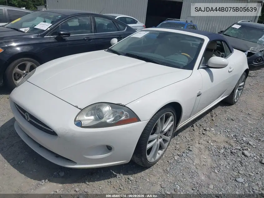 2007 Jaguar Xk VIN: SAJDA44B075B05639 Lot: 45487774