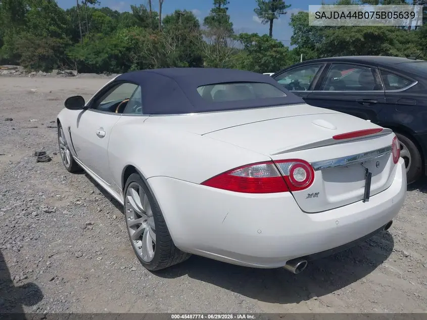 2007 Jaguar Xk VIN: SAJDA44B075B05639 Lot: 45487774