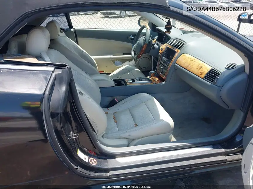 2007 Jaguar Xk VIN: SAJDA44B675B06228 Lot: 45520105