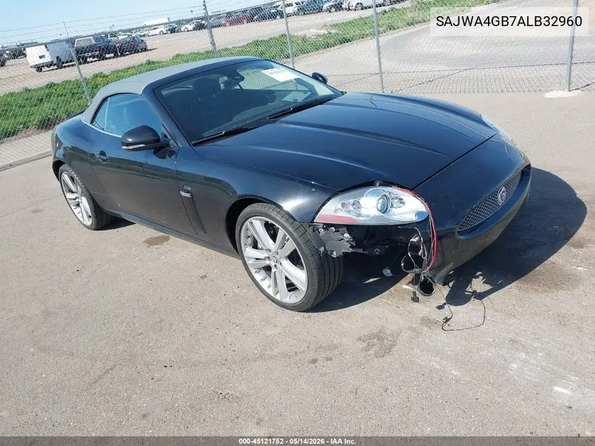 2010 Jaguar Xk VIN: SAJWA4GB7ALB32960 Lot: 45121752