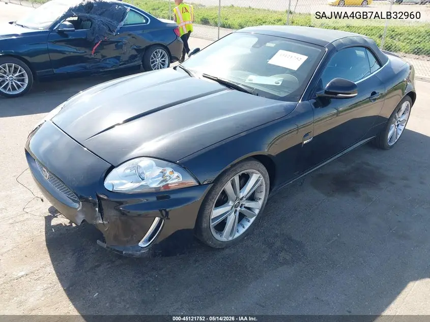 2010 Jaguar Xk VIN: SAJWA4GB7ALB32960 Lot: 45121752