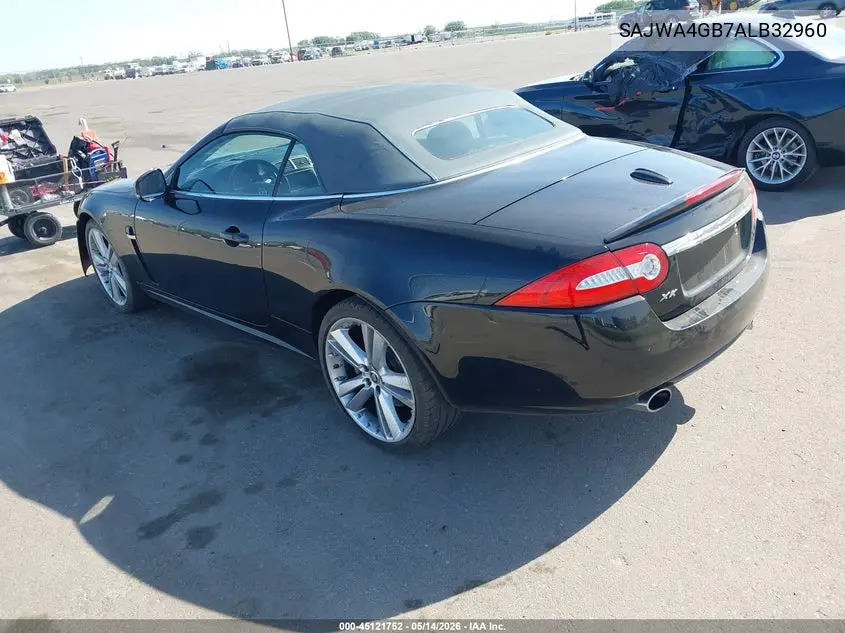 2010 Jaguar Xk VIN: SAJWA4GB7ALB32960 Lot: 45121752