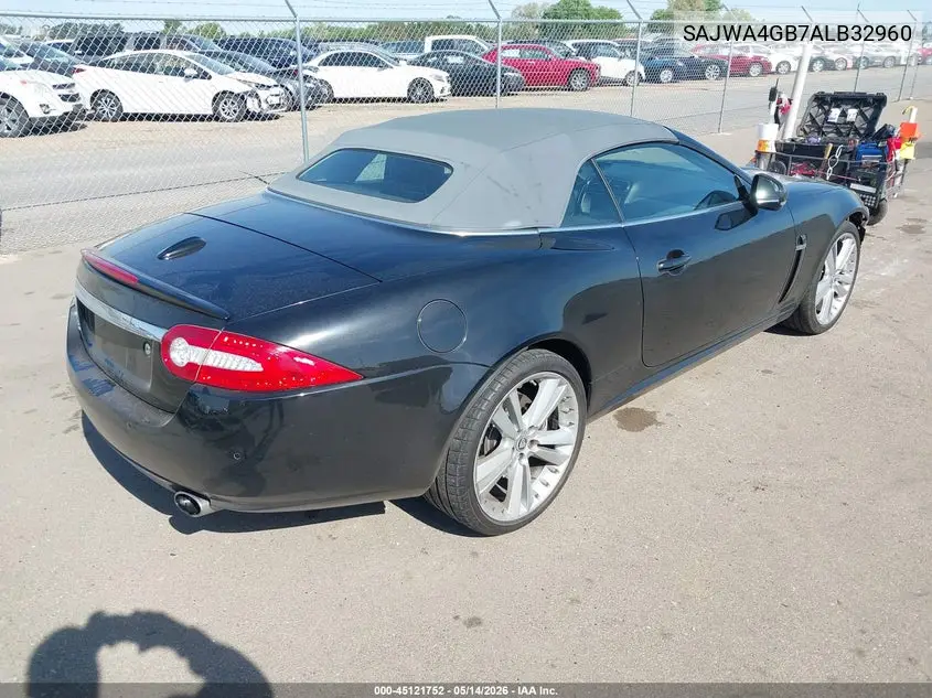 2010 Jaguar Xk VIN: SAJWA4GB7ALB32960 Lot: 45121752