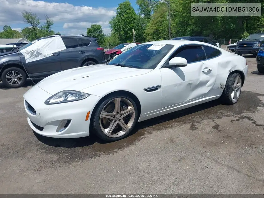 2013 Jaguar Xk Xkr VIN: SAJWA4DC1DMB51306 Lot: 44999248