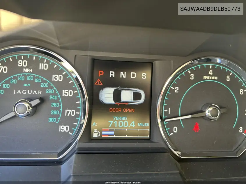 2013 Jaguar Xk Touring VIN: SAJWA4DB9DLB50773 Lot: 45098459