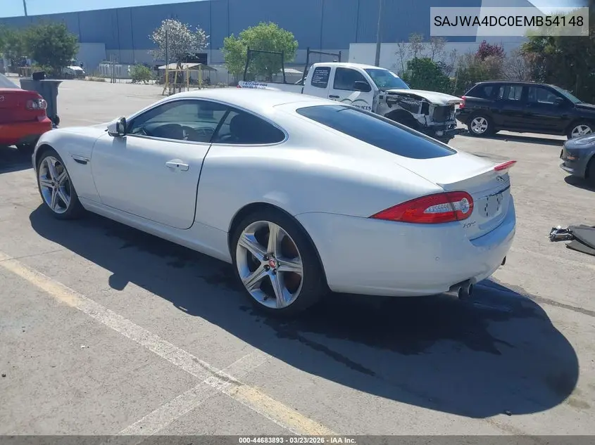 2014 Jaguar Xk Xkr VIN: SAJWA4DC0EMB54148 Lot: 44683893