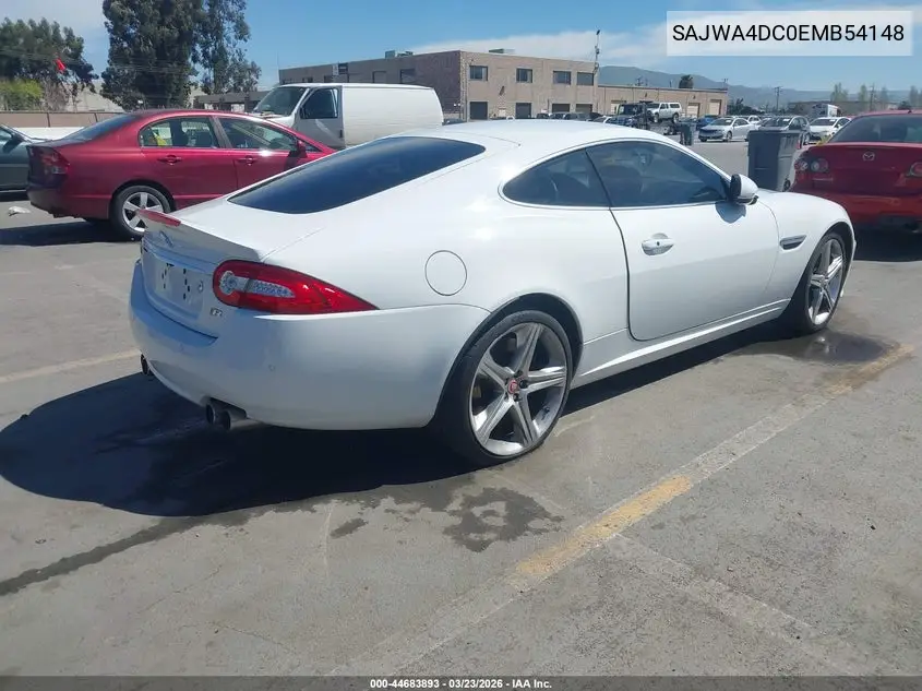 2014 Jaguar Xk Xkr VIN: SAJWA4DC0EMB54148 Lot: 44683893