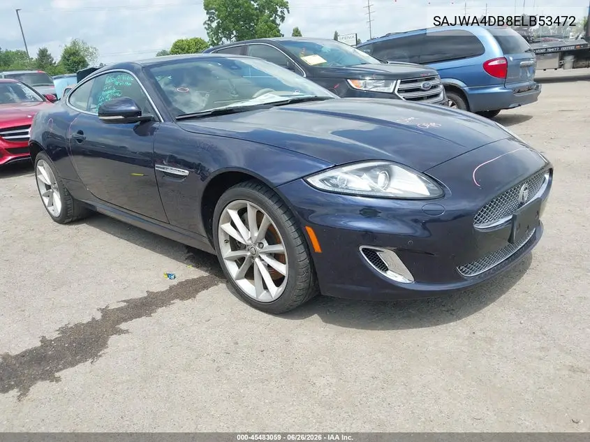 2014 Jaguar Xk Touring VIN: SAJWA4DB8ELB53472 Lot: 45483059