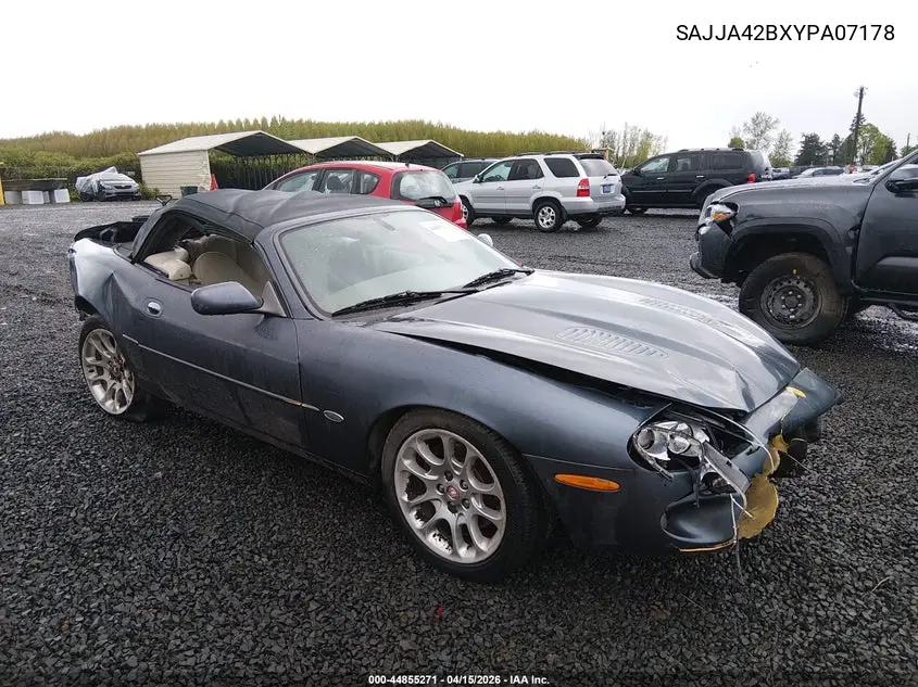 2000 Jaguar Xkr VIN: SAJJA42BXYPA07178 Lot: 44855271