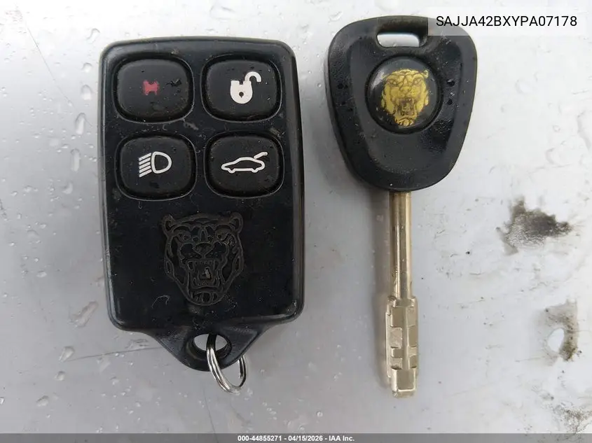 2000 Jaguar Xkr VIN: SAJJA42BXYPA07178 Lot: 44855271