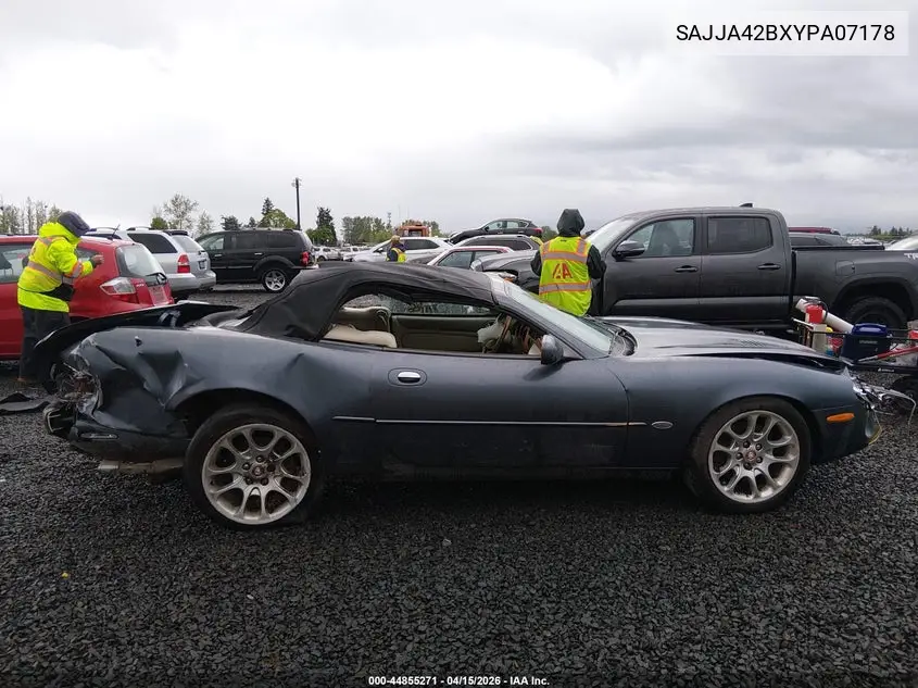 2000 Jaguar Xkr VIN: SAJJA42BXYPA07178 Lot: 44855271