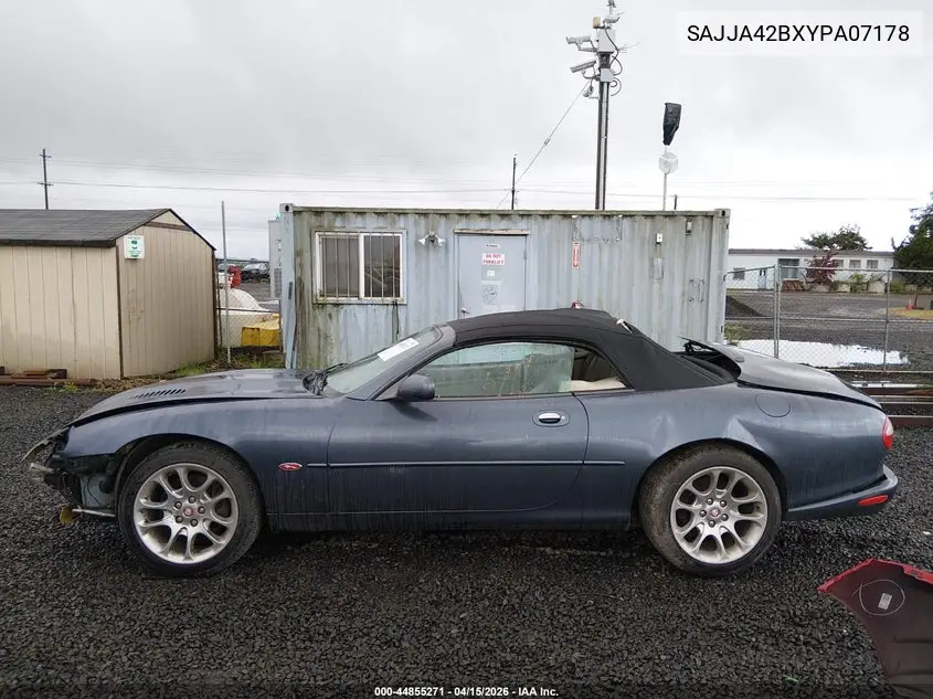 2000 Jaguar Xkr VIN: SAJJA42BXYPA07178 Lot: 44855271