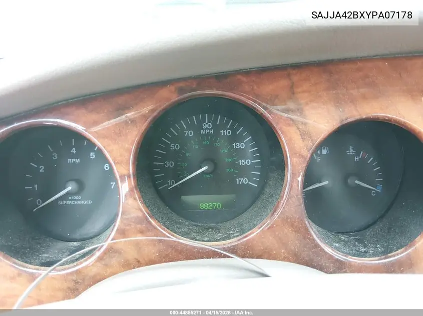 2000 Jaguar Xkr VIN: SAJJA42BXYPA07178 Lot: 44855271